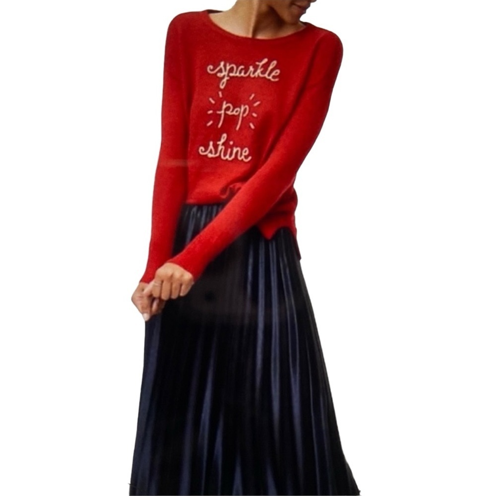 Loft Sparkle Pop Shine Sweater Mohair Blend